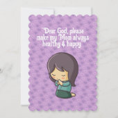 Praying Woman for Moederdag personaliseren Kaart (Voorkant)