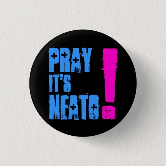 PrayitsNeato! Ronde Button 3,2 Cm (Voorkant)