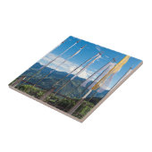 Praylagers in de oostelijke bergen van Bhutan Tegeltje (Zijkant)