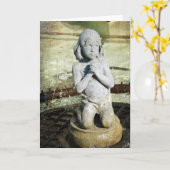 Prays for the Children at Mercy Fountain Detail Kaart (Gele Bloem)