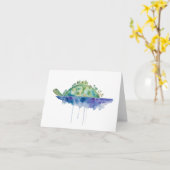 Prays for Turtle Island Folded Note Card Kaart (Gele Bloem)