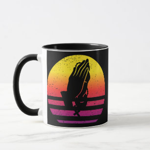 Prays Hands Retro Style Vintage  Mok