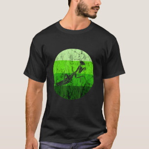 Prays Mantis Green Insect Retro Vintage Bug T-shirt