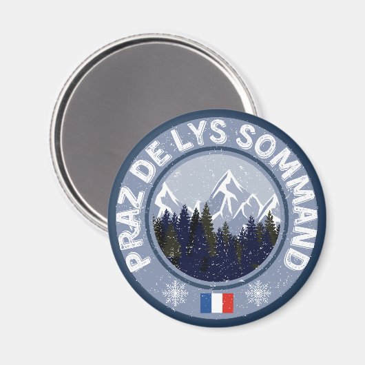 Praz De Lys Sommand Ski Station Magneet (Voorkant / Achterkant)