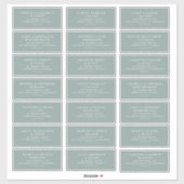 Pre-addressed Wedding Guest Mailing Label Stickers (Vel)