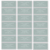 Pre-addressed Wedding Guest Mailing Label Stickers (Voorkant)