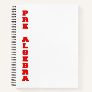 pre-algebra notitieboek