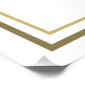 Pre-bruiloft Golf Party Weekend Activiteit Wit Gou Perfect Poster (Hoek)