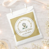Pre-bruiloft golffeest weekend wit goud bedankzakje (Geknipt)