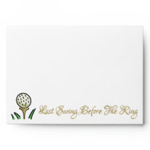 Pre-bruiloft golfpartij wit goud laatste schommel