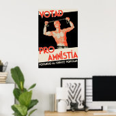 Pre-burgeroorlog Spaans Poster Stem voor Amnestie! (Thuiskantoor)