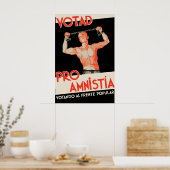 Pre-burgeroorlog Spaans Poster Stem voor Amnestie! (Keuken)
