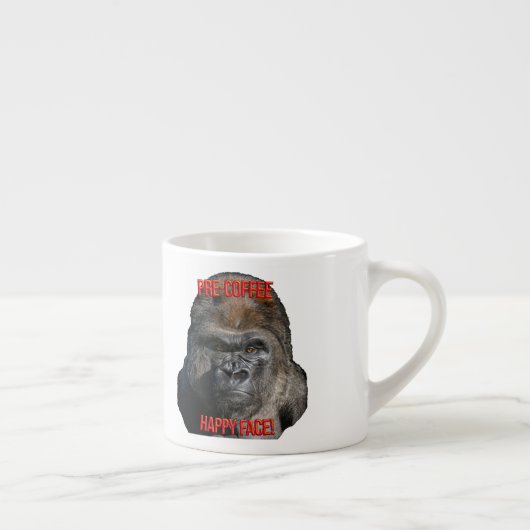 Pre-Coffee Happy Face! Espresso Kop (Rechts)