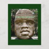 Pre-Colombiaanse Afro-Amerikaanse Olmeken hoofd Flyer (Voorkant)
