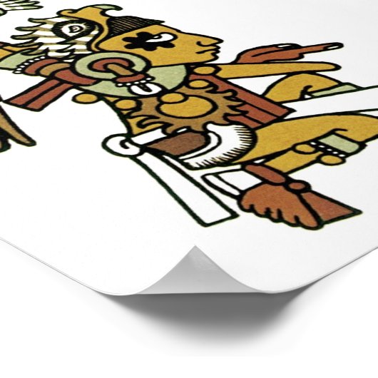 Pre-Colombiaanse Mexicaanse Kunst Poster (Hoek)