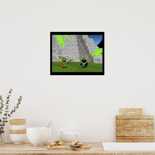 Pre-Columbiaanse egel Poster (Keuken)
