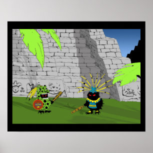 Pre-Columbiaanse egel Poster