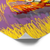 Pre-Columbiaanse god van de vogels Poster (Hoek)