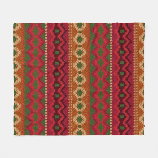 Pre-columbian America Aztec Inca Mayan Rug Theme Fleece Deken (Voorkant (Horizontaal))