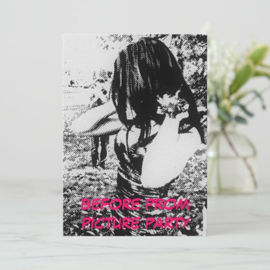Pre Dance Afbeelding Party Kaart (Staand voorkant)