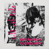 Pre Dance Afbeelding Party Kaart (Voorkant / Achterkant)