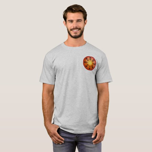 Pre en Post Heaven Bagua Over Ancient Tai Ji T-shirt (Voorkant volledig)