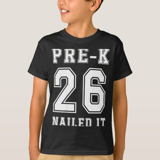 Pre Grad 2026 Gelukt Ontwerp T-shirt (Voorkant)