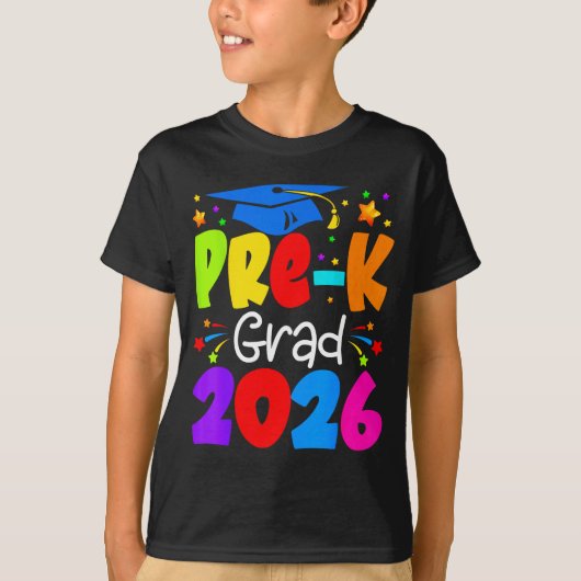 Pre Grad 2026 Kleuterschool Afsluiting Ontwerp T-shirt (Voorkant)