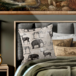 Pre-historische zoogdieren wolharige mammoet, mega kussen