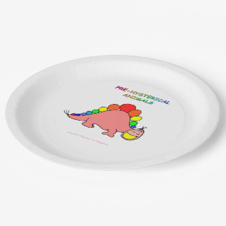 Pre-Hysterische Dieren feest papieren bord