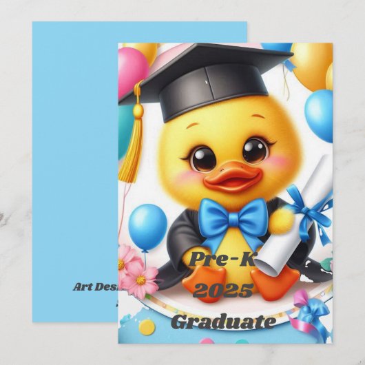 Pre-K 2025 Afgestudeerde Stijl 2 Kaart (Voorkant / Achterkant)