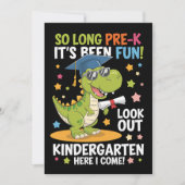 Pre-K afgestudeerd kleuterdinosaurus T Rex Kaart (Voorkant)