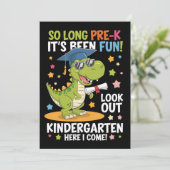 Pre-K afgestudeerd kleuterschool Dinosaur T Rex Kaart (Staand voorkant)