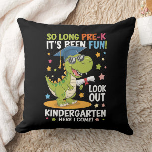 Pre K afgestudeerde kleuterschool Dinosaur T Rex Kussen