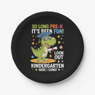 Pre K afgestudeerde kleuterschool Dinosaur T Rex Papieren Bordje