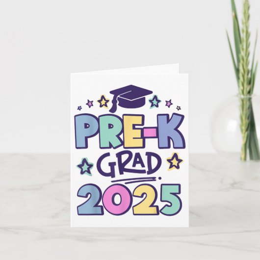 Pre-k Afstudeerder 2025 Preschool Afstuderen 2025 Kaart (Voorkant)