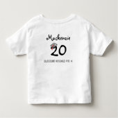 Pre-K Afstudeerders blijven thuis klasse 2020 Kinder Shirts (Achterkant)