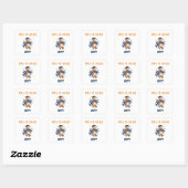 Pre-K afstudeerfeest Knuffel Beer Vierkante Sticker (Vel)