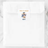 Pre-K afstudeerfeest Knuffel Beer Vierkante Sticker (Tas)