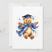 Pre-k Afstudeerfeest Knuffige Teddybeer Kaart (Achterkant)