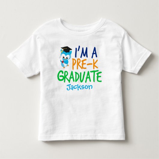Pre-K Afstuderen Cute Custom Preschool Afstuderen Kinder Shirts (Voorkant)
