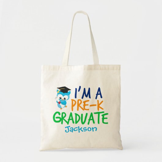 Pre-K Afstuderen Cute Custom Preschool Afstuderen Tote Bag (Voorkant)