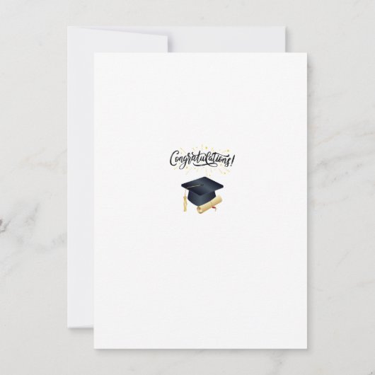 PRE-K AFSTUDEREN FOTOAANKONDIGING KAART (Achterkant)