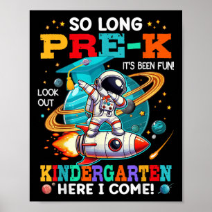 Pre-k Afstuderen Funny Preschool Afstuderen Boys G Poster