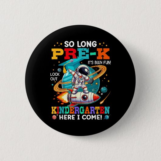 Pre-k Afstuderen Funny Preschool Afstuderen Boys G Ronde Button 5,7 Cm (Voorkant)