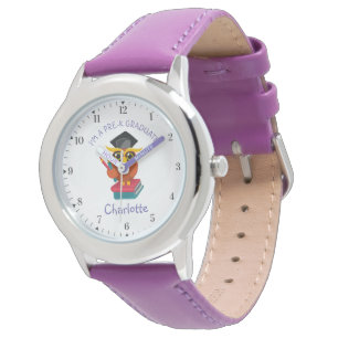 Pre K Afstuderen Kindergarten Girls Owl Afstudeerd Horloge