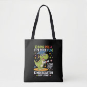 Pre K Afstuderen kleuterschool dinosaurus T Rex Tote Bag (Voorkant)