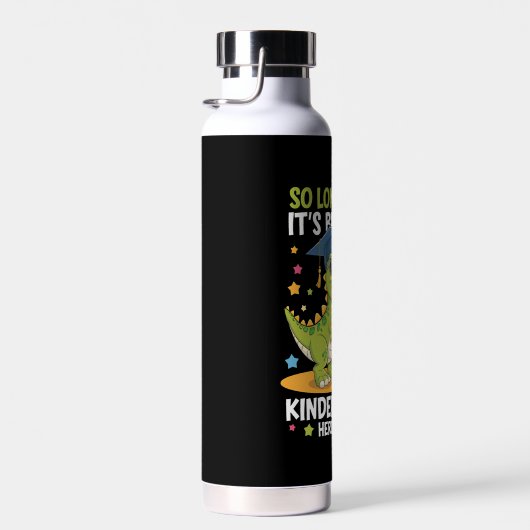 Pre K Afstuderen kleuterschool dinosaurus T Rex Waterfles (Rechts)