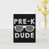 Pre-K Afstuderen Outfit Boys Dude Funny Terug naar Kaart (Gele Bloem)