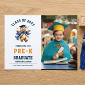Pre-K Afstuderen Schattigee Teddy Aankondigingskaart